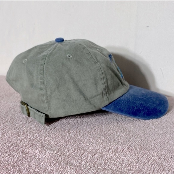 Vintage 90s Blue Grey South Padre Island Texas Embroidered Logo Hat - Picture 6 of 12